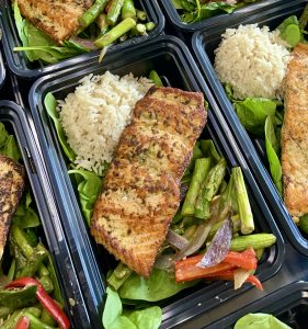 Cilantro Lime Salmon & Mixed Veggies