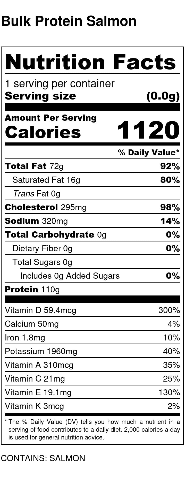 Seasoned Salmon "by the pound"