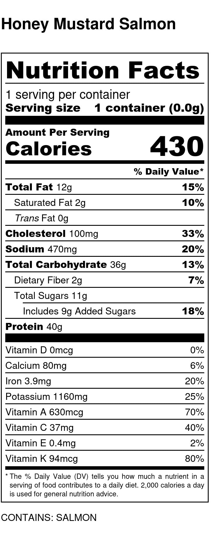Honey Mustard Salmon w/ Brown Rice & Broccoli