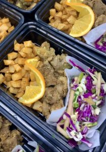 Pork Chile Verde & Honey Apple Cabbage Slaw