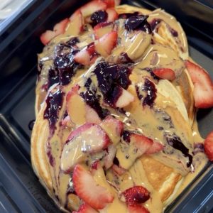 PB&J Protein Pancakes