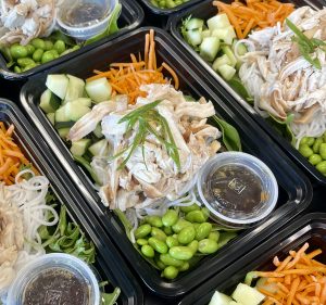 Spring Roll Plate w/ Ginger Sesame Vinaigrette