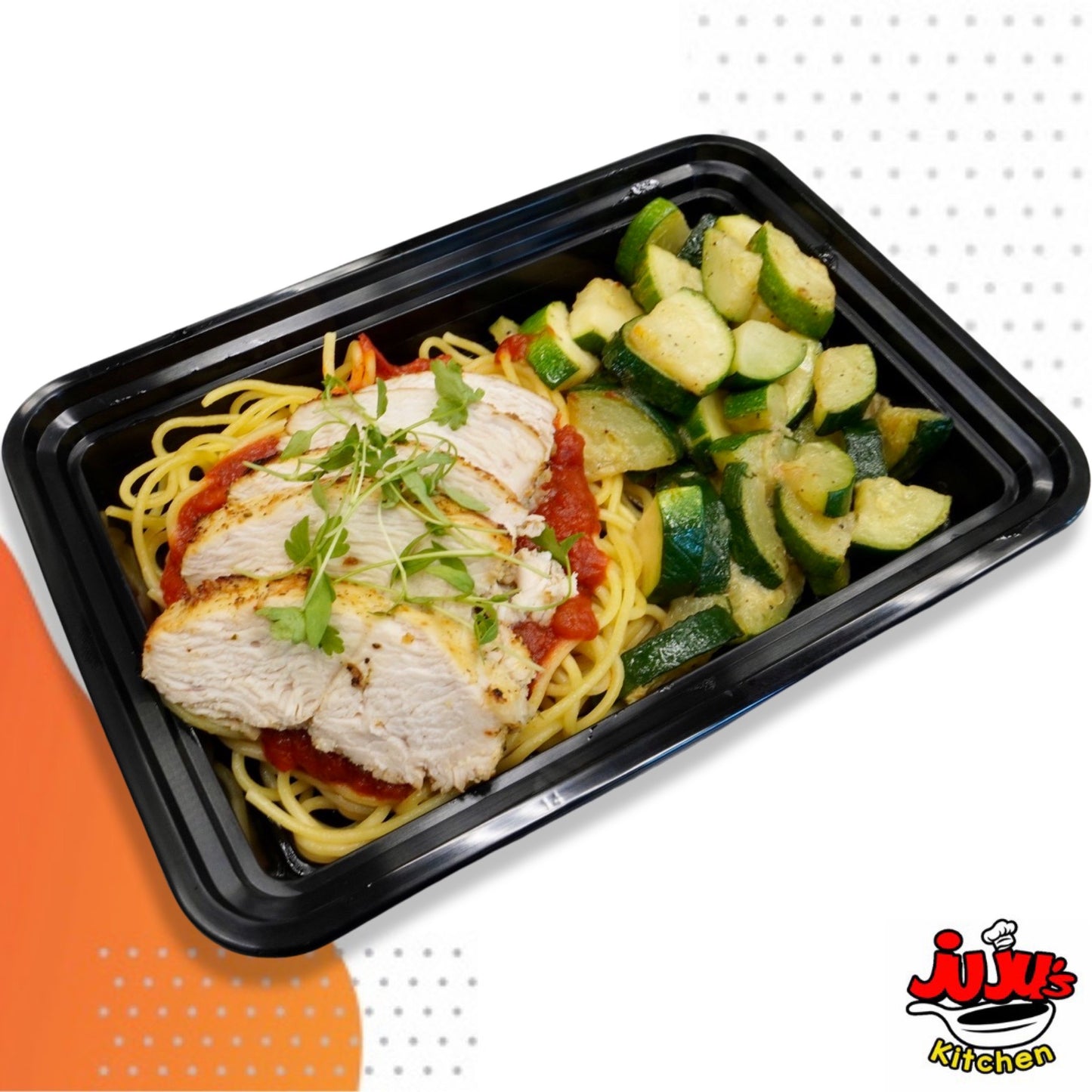 Garlic Herb Chicken & Garden Pasta