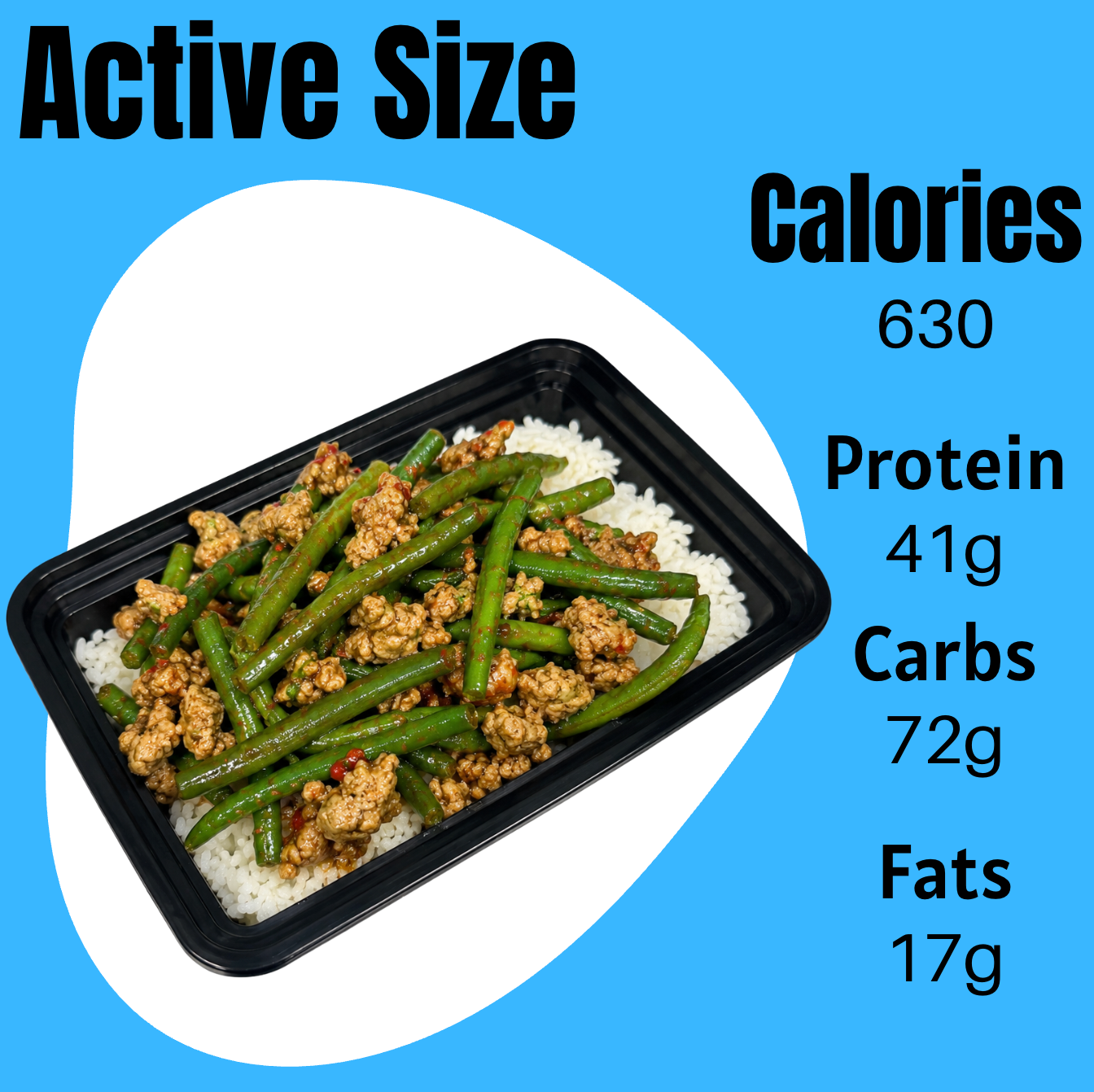 Chinese Green Beans & Ground Turkey ACTIVE SIZE