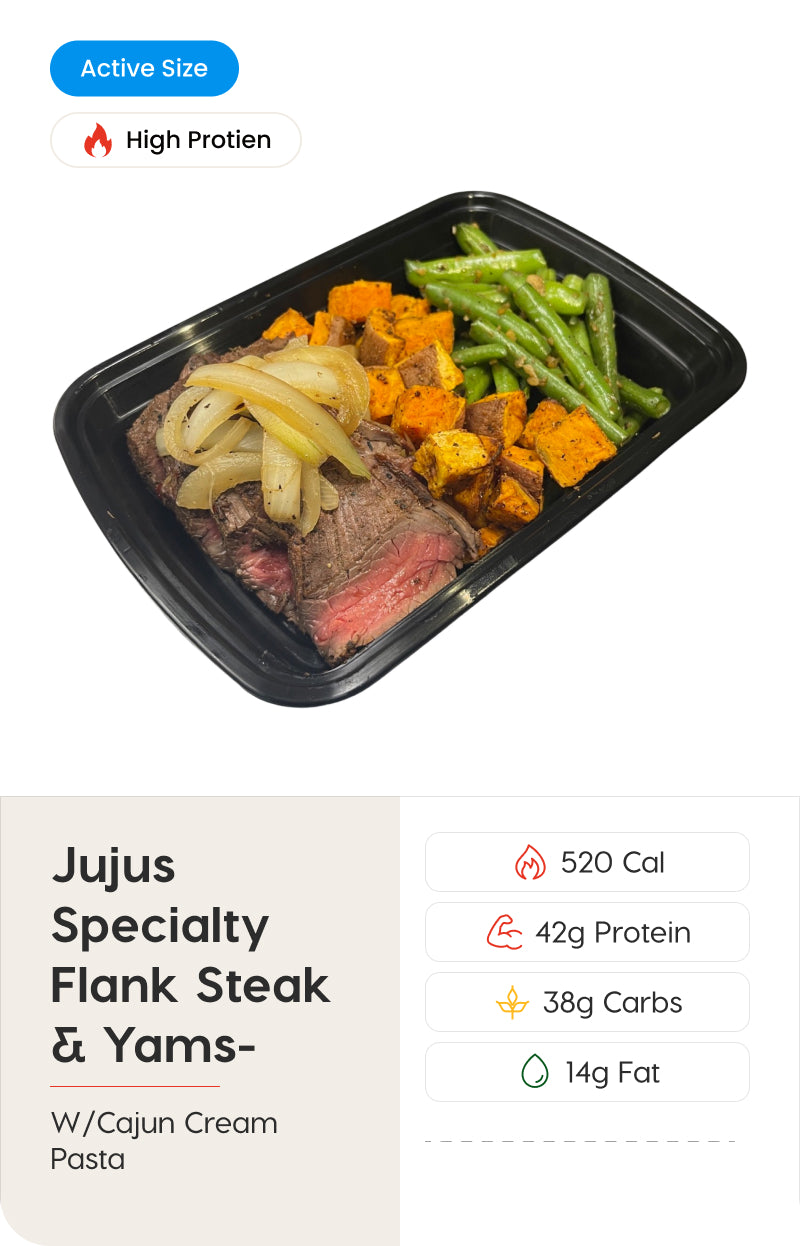Juju's Specialty Flank Steak & Yams - Active Size