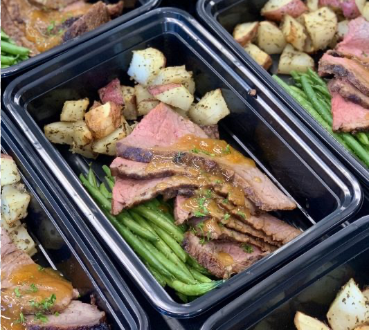 Apricot Glazed Steak & Potatoes