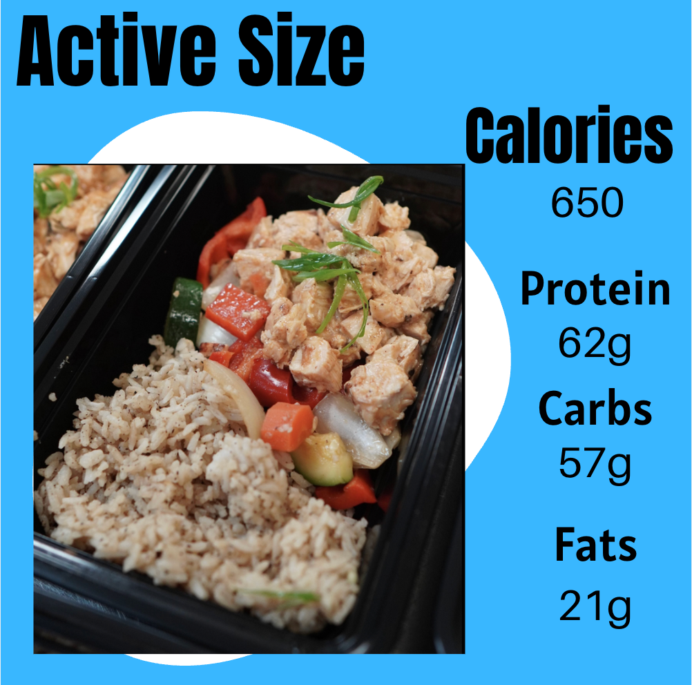 Hibachi Chicken & Garlic Rice Active Size