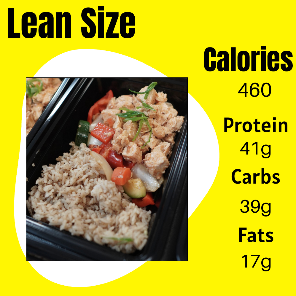 Hibachi Chicken & Garlic Rice Lean Size
