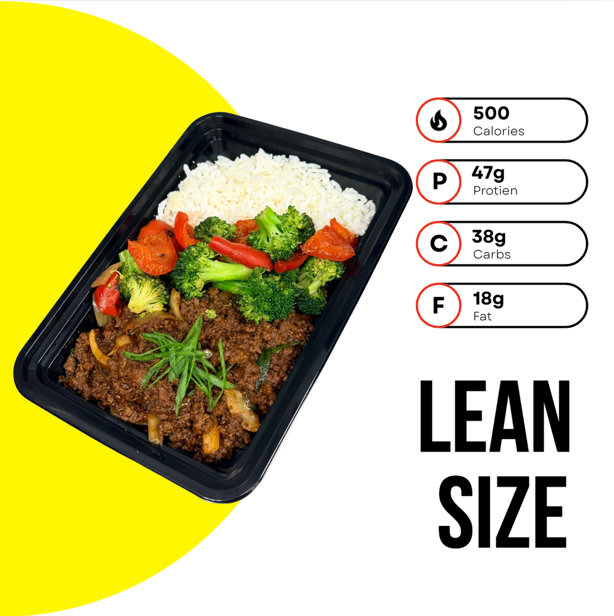 Mongolian Ground Beef Lean Size
