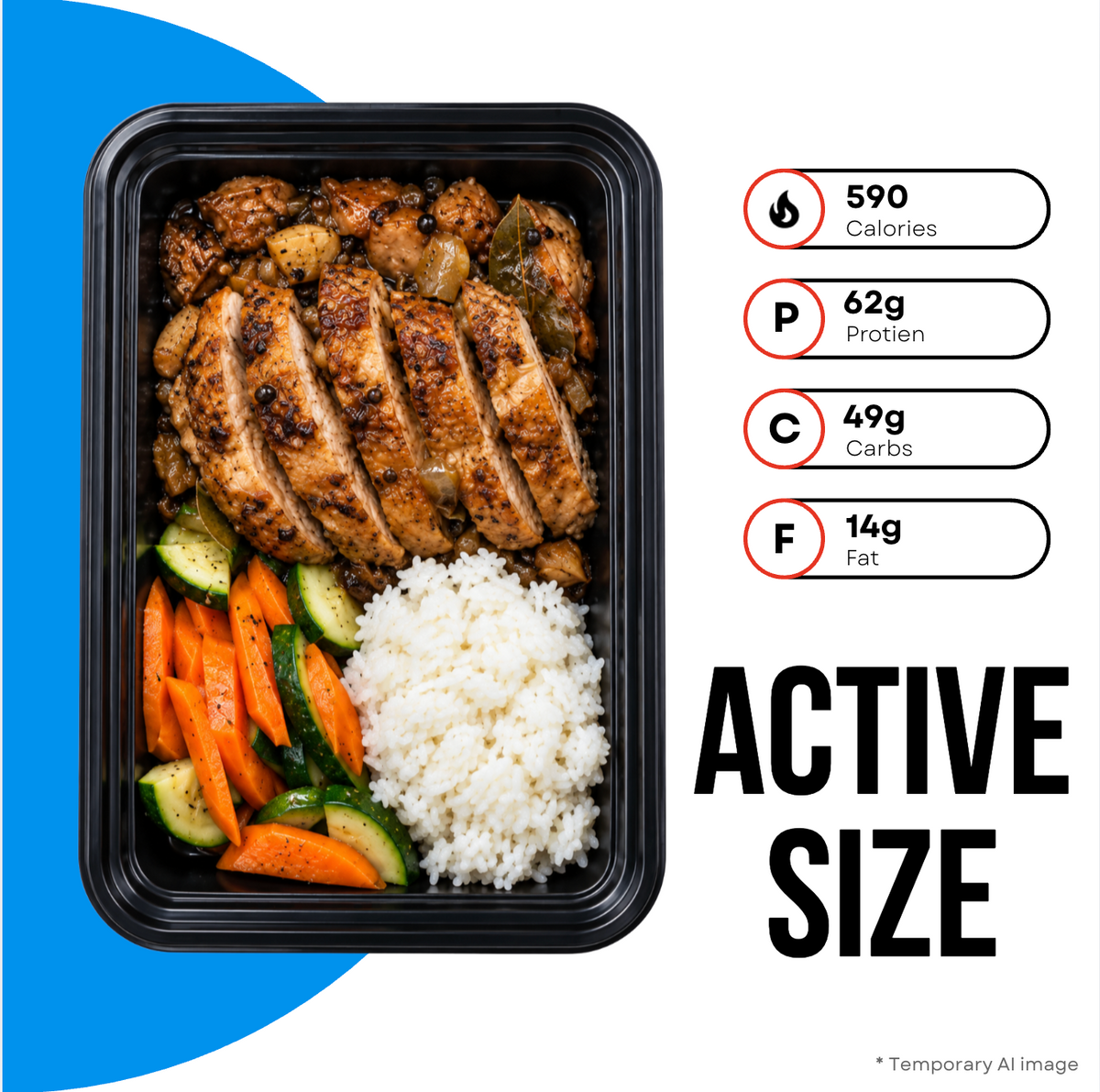 Grilled Chicken Adobo Active Size