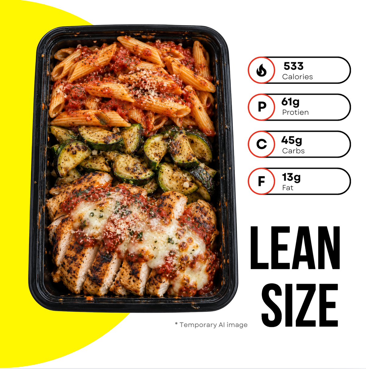 Grilled Chicken Parm Lean Size