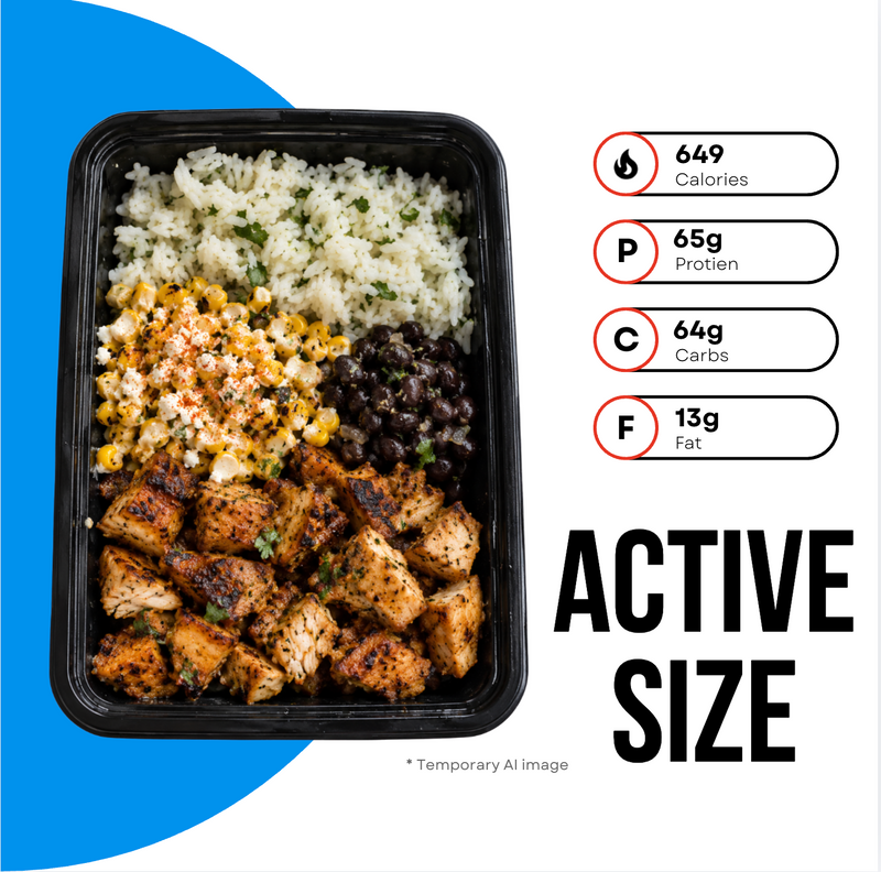 Street Corn Chicken Plate Active Size