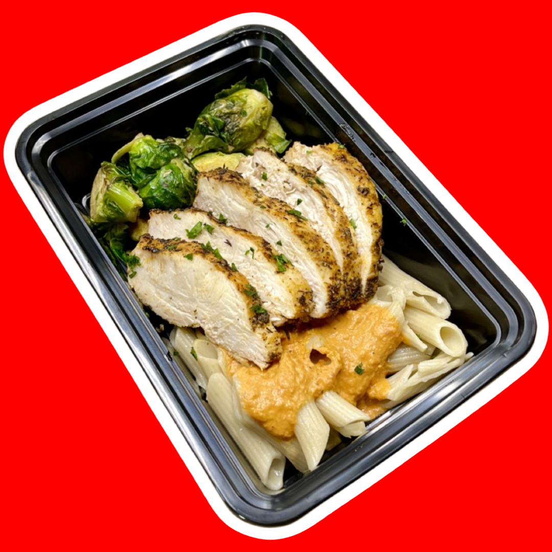 Tuscan Grilled Chicken w/ Tomato Cream Pasta