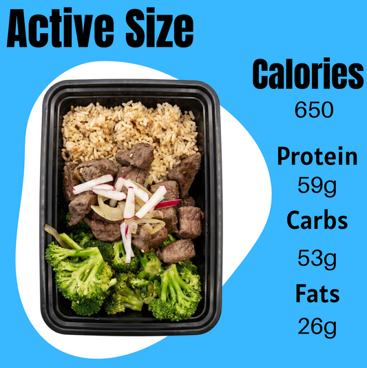 Steak Bites w/ Garlic Rice Active Size