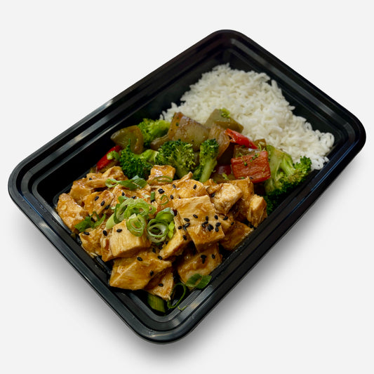 Kung Pao Chicken, Rice & Veggies