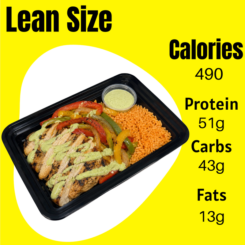 Chicken Fajitas w/ Jalapeño Crema Lean Size