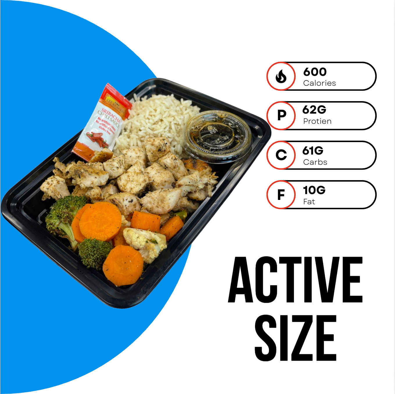 Teriyaki Chicken Plate - Active Size
