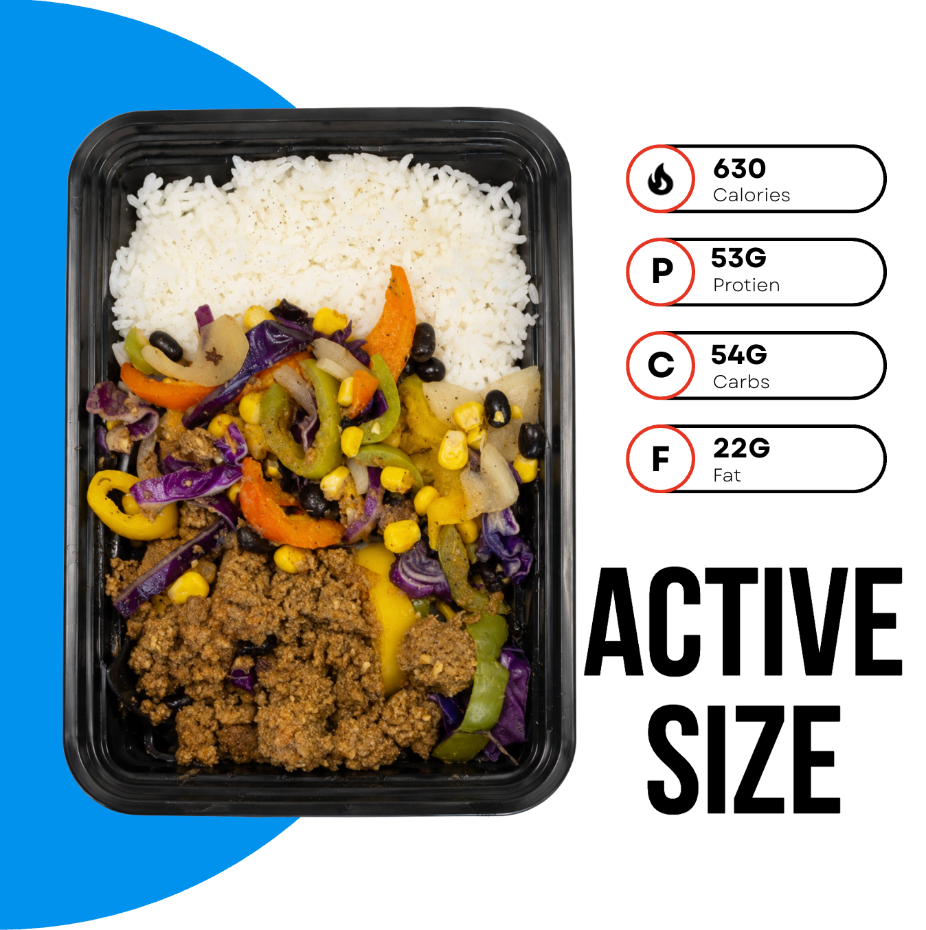 Southwest Turkey Taco Plate - Active Size