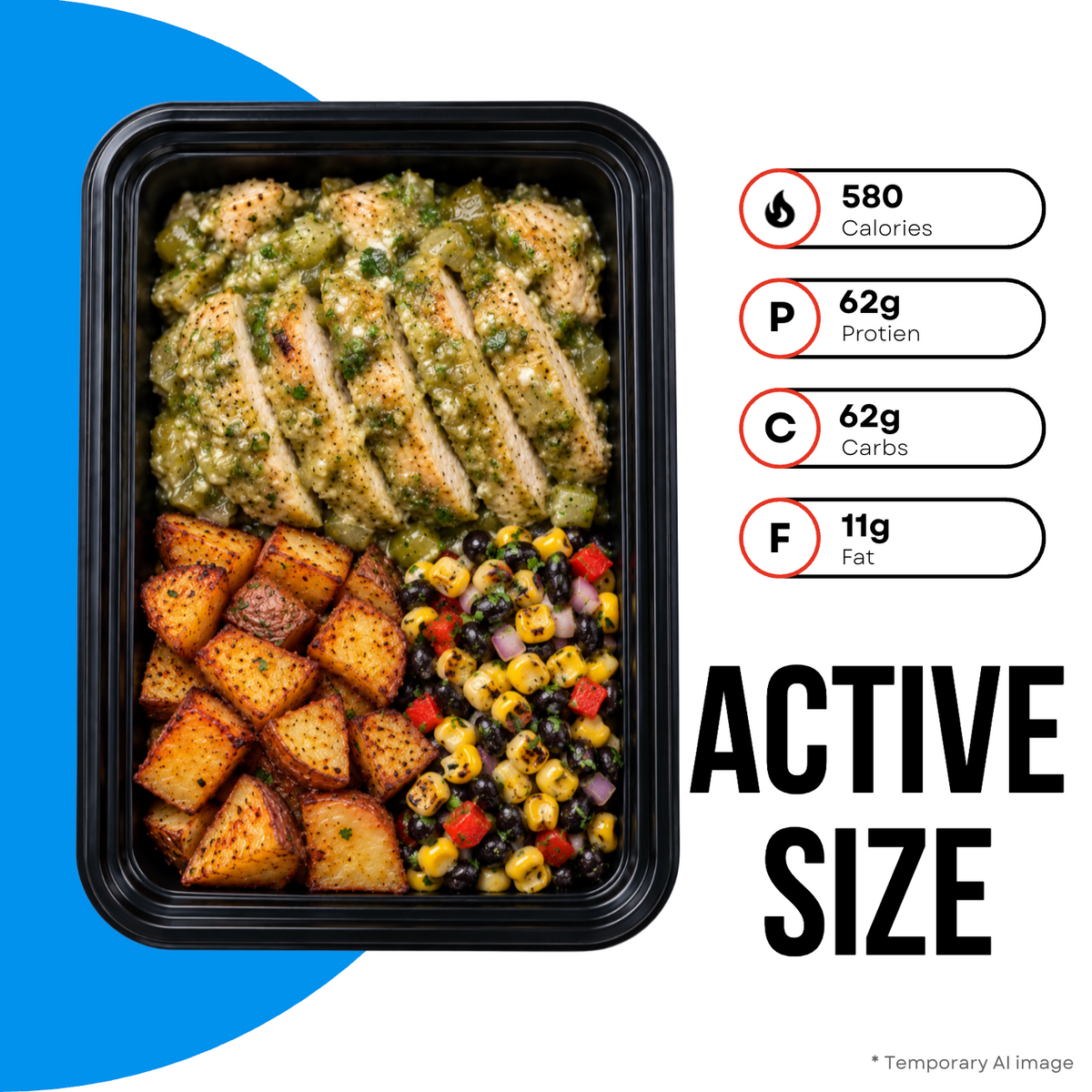 Salsa Verde Chicken Active Size