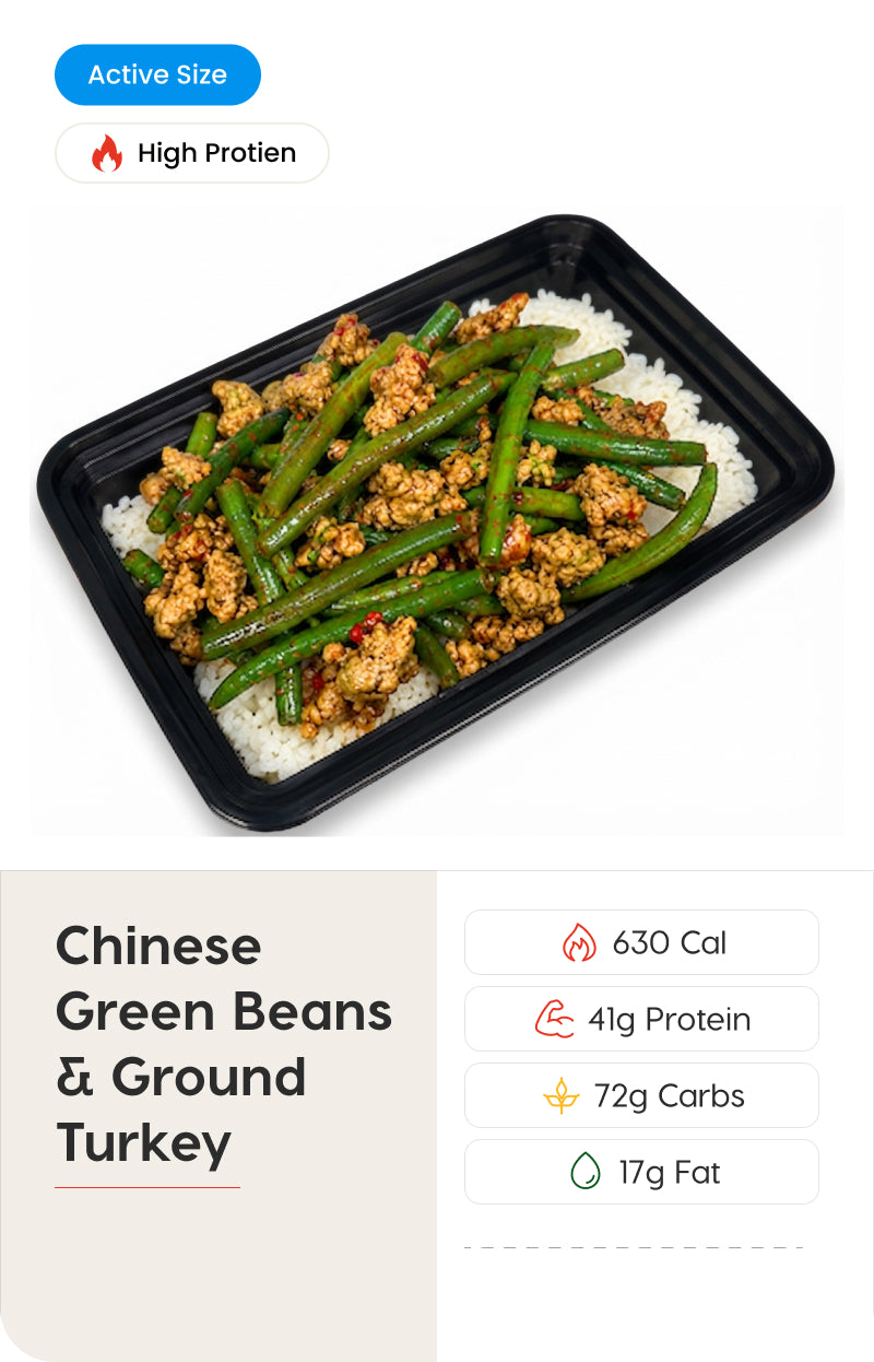 Chinese Green Beans & Ground Turkey - Active Size
